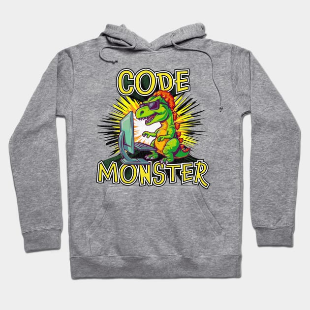 Code Monster Hoodie by Daft Pickle